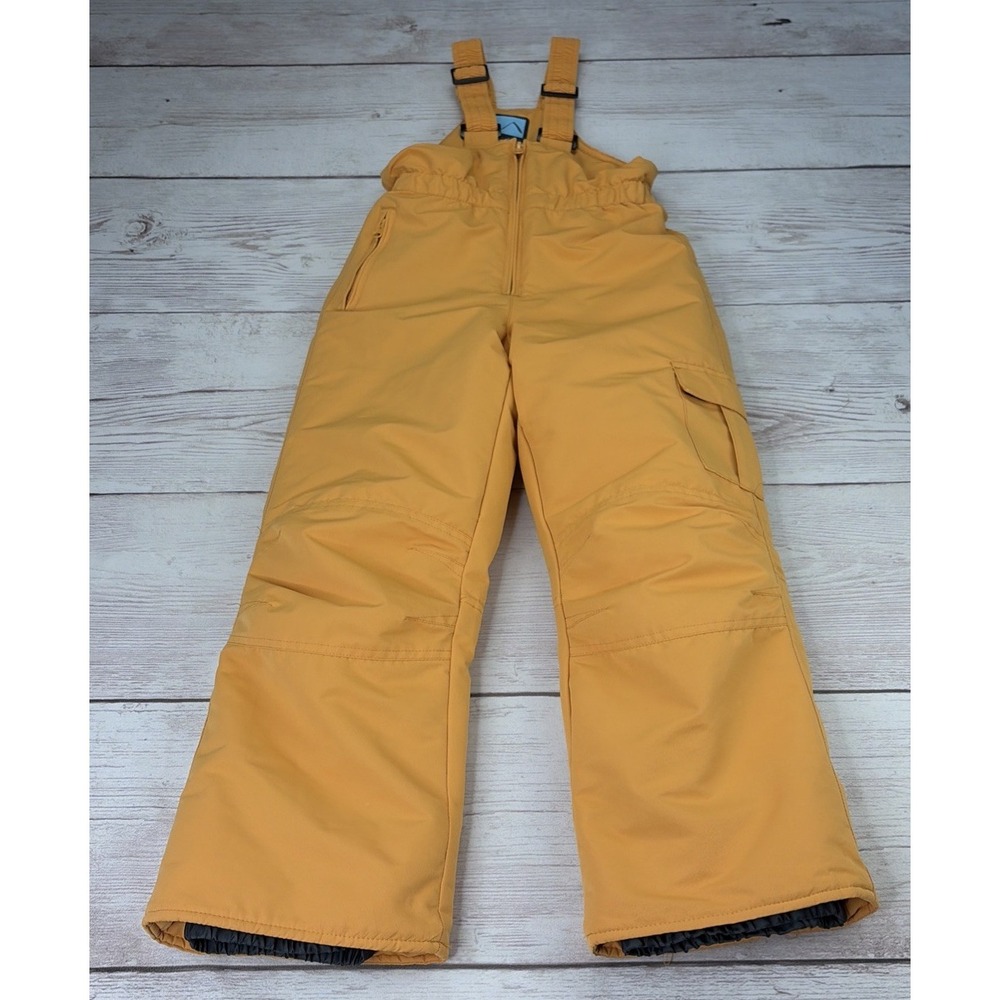 Iceburg Outerwear Kid's Large 7 Orange Snow Bib Overalls Adjustable Excellent